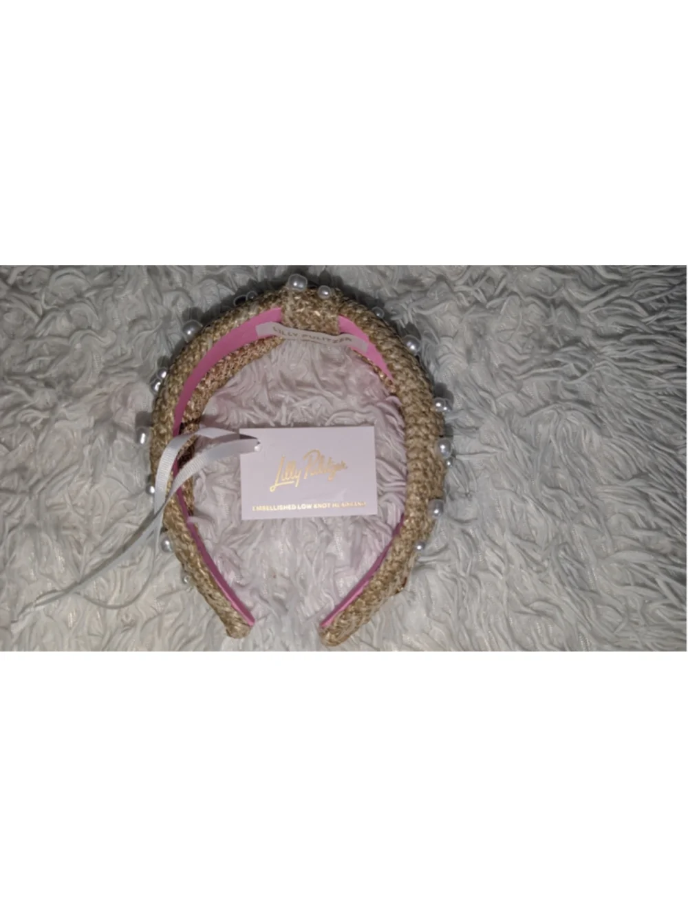 Women's Lilly Pulitzer Embellished Headband One Size Beige White